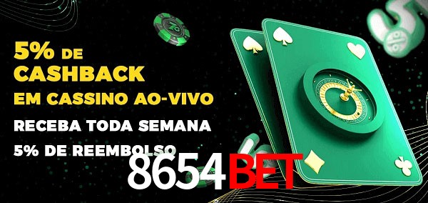 Promoções do cassino ao Vivo 8654bet